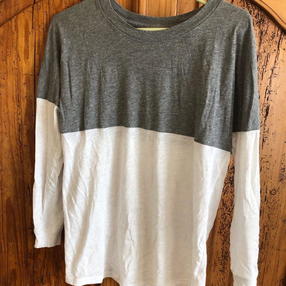 VS Pink color block long sleeve